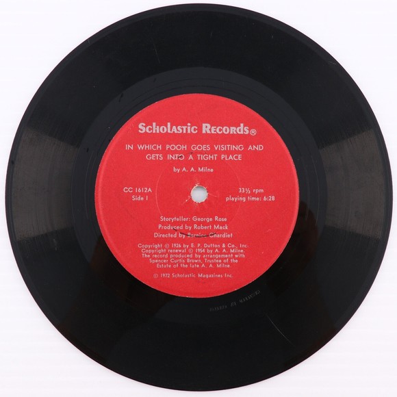 In Which Pooh Goes Visiting & Gets Into A Tight Place Winnie 33 rpm 7" Record - Picture 2 of 8
